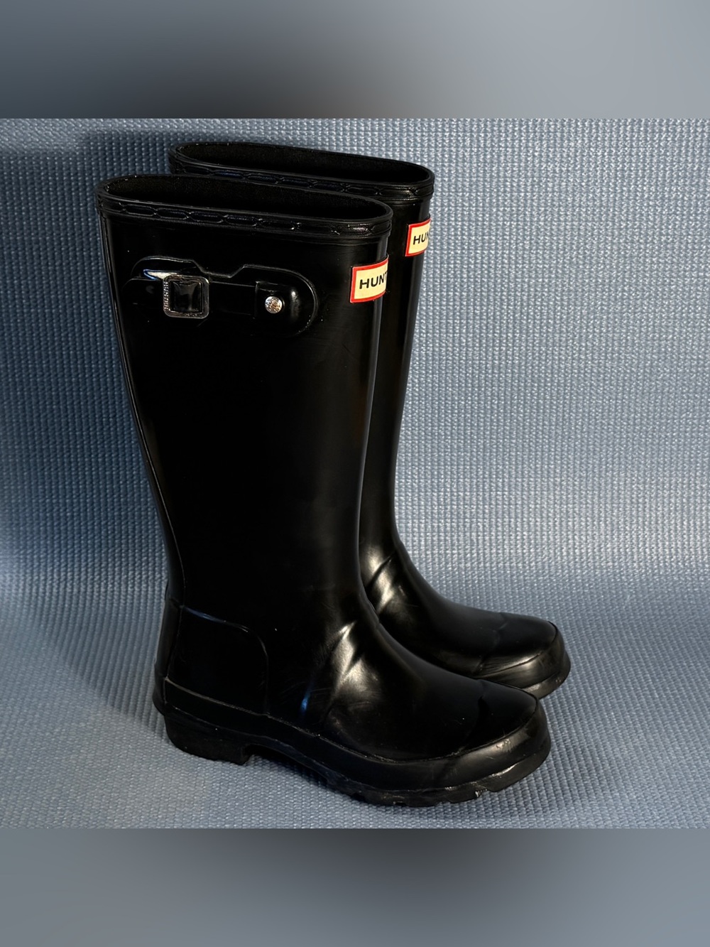 Hunter Rain Boots Original Kids Gloss Black Size 2